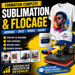 🎨 Devenez Expert en Sublimation & Flocage et Lancez Votre Business Rentable