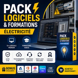 ⚡ DEVENEZ UN PROFESSIONNEL DE L’ÉLECTRICITÉ AVEC LE PACK ULTIME LOGICIELS + FORMATIONS VIDÉOS ⚡
