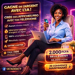 Crée  des affiches pros qui vendent 10 fois + avec l'IA.