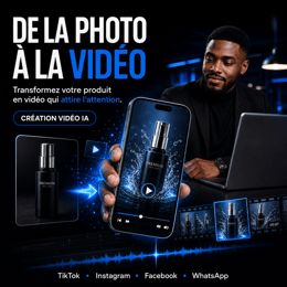 CRÉATION DE VIDÉO PRODUIT IA PROFESSIONNELLE