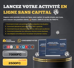 LANCEZ VOTRE ACTIVITÉ EN LIGNE SANS CAPITAL