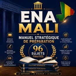 ENA Mali — Manuel Stratégique de Préparation : 96 Sujets Traités, Annales & Sujets Probables