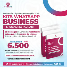 KITS WHATSAPP BUSINESS — Spécial Restaurant & Maquis