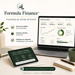 Formula Finance™ – Tableau de Bord Financier Excel pour Entrepreneurs, Artisans et PME