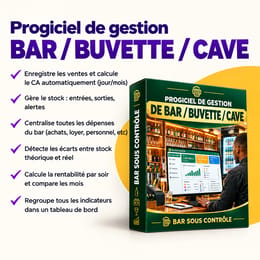 🛑Arrête de gérer ton bar/buvette à l'aveugle et calcule en 5min chaque soir ton CA bénéfice et stock