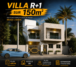 Villa R+1 (Dimension : 150m ²)