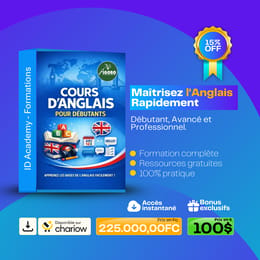 Maîtrisez l'Anglais Rapidement : Cours Complet 3 Niveaux ID Academy