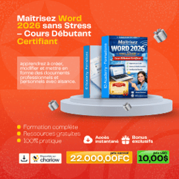 Maîtrisez Word 2026 sans Stress – Cours Débutant Certifiant