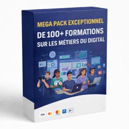 PACK 500: Accès Instantané à 600 Cours Tech + Licence Revente – Gagnez Plus