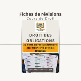 Pack Cours de Droit des Obligations - 20 Fiches de Révision | Programme Afrique  Francophone