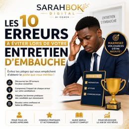 Les 10 erreurs  à éviter lors de votre entretien d'embauche