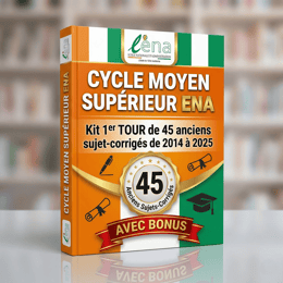 PASSEPORT CYCLE MOYEN SUPERIEUR ENA Kit PDF TÉLÉCHARGEABLE 1er TOUR - AVEC BONUS.