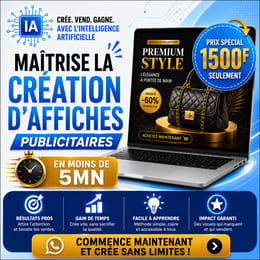 MAÎTRISE LA CREATION D'AFFICHES PUBLICITAIRES EN MOINS DE 5MN