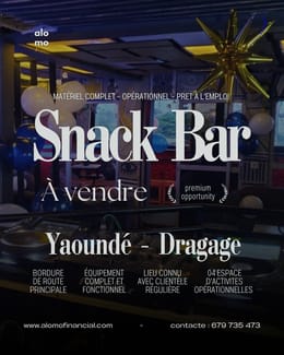 À Vendre - Dragage - LOUNGE SNACK BAR 🥂
