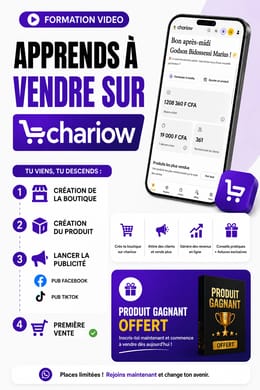 APPRENDRE À VENDRE SUR CHARIOW DE À à Z