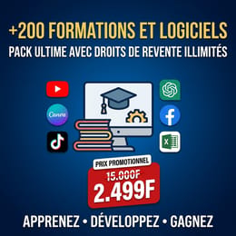 Pack de 200 formations les plus convoités