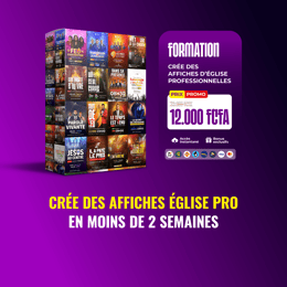 Apprends à créer des affiches d'église pro en 14 jours — Méthode Photoshop pas-à-pas pour débutants