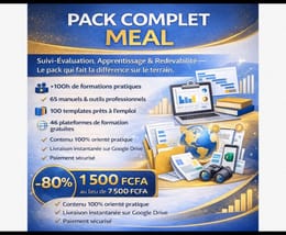 PACK SUIVI EVALUATION (MEAL, MEL, SERA, MERL) 1500 Fcfa