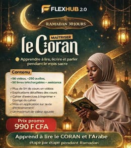 Pack Premium Débutant-Apprendre à lire le Coran pas à pas en seulement 30 jours.