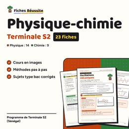 Physique-chimie Terminale S2 – 23 fiches de révision illustrées (PDF)