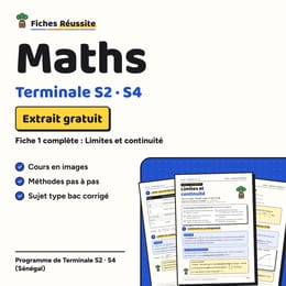Extrait gratuit – Maths Terminale S2 / S4 (fiche 1 complète, PDF)