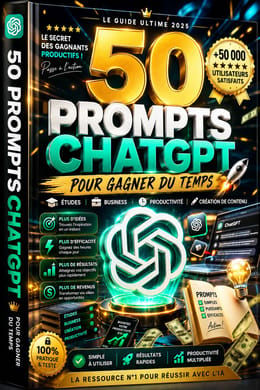 50 Prompts ChatGPT pour gagner du temps