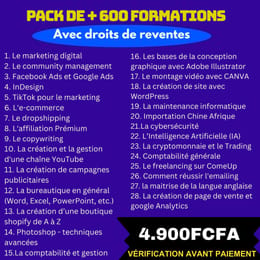 Formation E-commerce Pro: Générez 1 Million FCFA en Ligne en 30 Jours