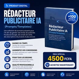 Rédacteur Publicitaire IA : Générateur de textes créatifs, 100% téléchargeable