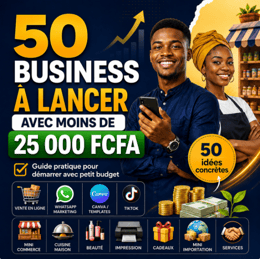 50 Idées de Business à Lancer en Moins de 25 000 FCFA: Guide Rapide pour Entrepreneurs