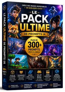 300+ Prompts IA pour Générer des Images Époustouflantes – Pack Complet