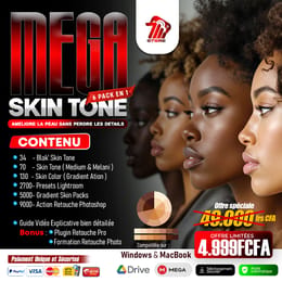 MEGA SKIN TONE  : Le Pack Ultime de Retouche Teint 6 en 1