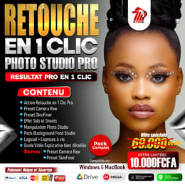 Retouche en 1 Clic Studio Photo - Transforme tes photos en mode STUDIO en 1 SEUL CLIC