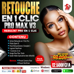 RETOUCHE MINUTES EN 1 CLIC PRO MAX V3 - Passe en qualité PRO en 1 clic, le secret des photos