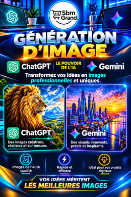 Génération d’Images Professionnelles avec ChatGPT AI & Gemini AI