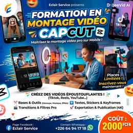 Formation en montage vidéo Capcut