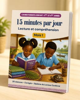 15 minutes par jour : Lecture et compréhension 3ème-4ème année – Mois 1