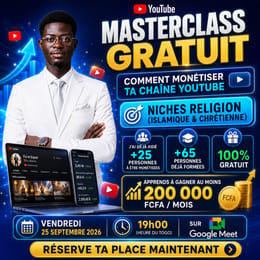 🎬 MASTERCLASS YOUTUBE — DE L’APPRENTISSAGE À L’ACTION