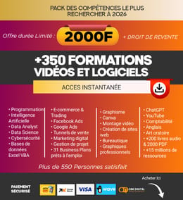 Plus de 350 formation vidéo et logiciel, business, marketing, trading