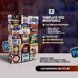 PACK TEMPLATES PROFESSIONNELS – AFFICHE ÉGLISE, FORMATION & BUSINESS