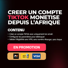 Formation TikTok : Compte Monétisé depuis l'Afrique (Sans VPN)
