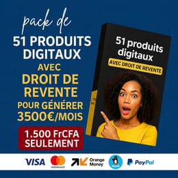 Besoin de contenu prêt? 51 produits digitaux à revendre dès maintenant