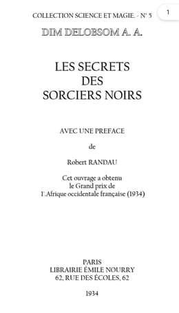 Les secrets des sorciers noirs