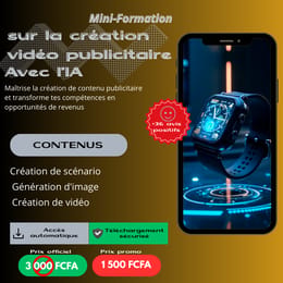 Création de vidéo publicitaire avec l'IA