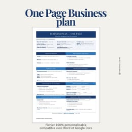 Ton Business Plan tient sur une page. Et c'est largement suffisant.