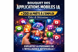 Bouquet des applications mobiles IA