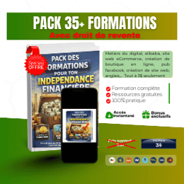 PACK DES FORMATIONS POUR TON INDEPENDANCE FINANCIERE