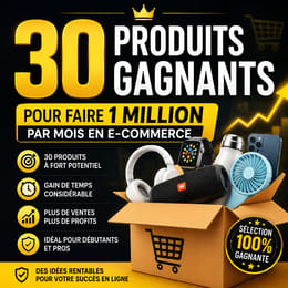 1Milion en 30 jours, les produit qu'il te faut !
