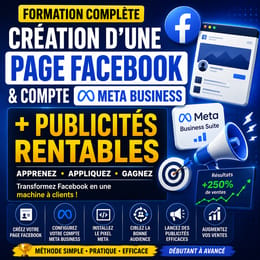 Formation Complète : Création d’une Page Facebook & Compte Meta Business + Publicités Rentables