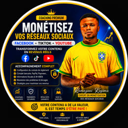 Accompagnement sur la monétisation de contenus sur les réseaux sociaux