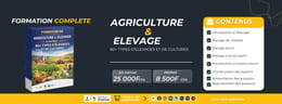 FORMATION EN AGRICULTURE ET ÉLEVAGE ET AUTRES : 80+ TYPES D’ÉLEVAGES ET DE CULTURES